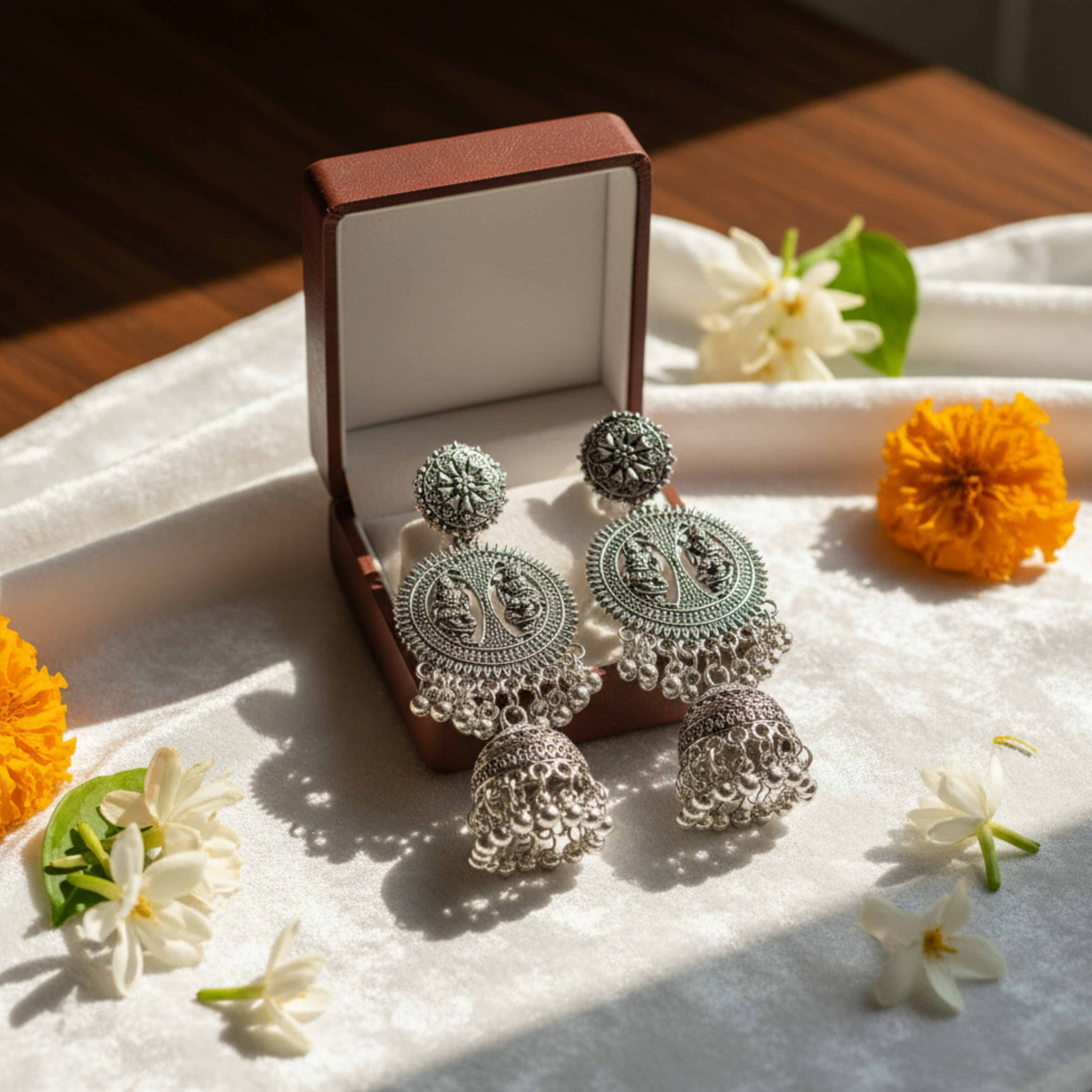 Bhakti Elegance Jhumkas