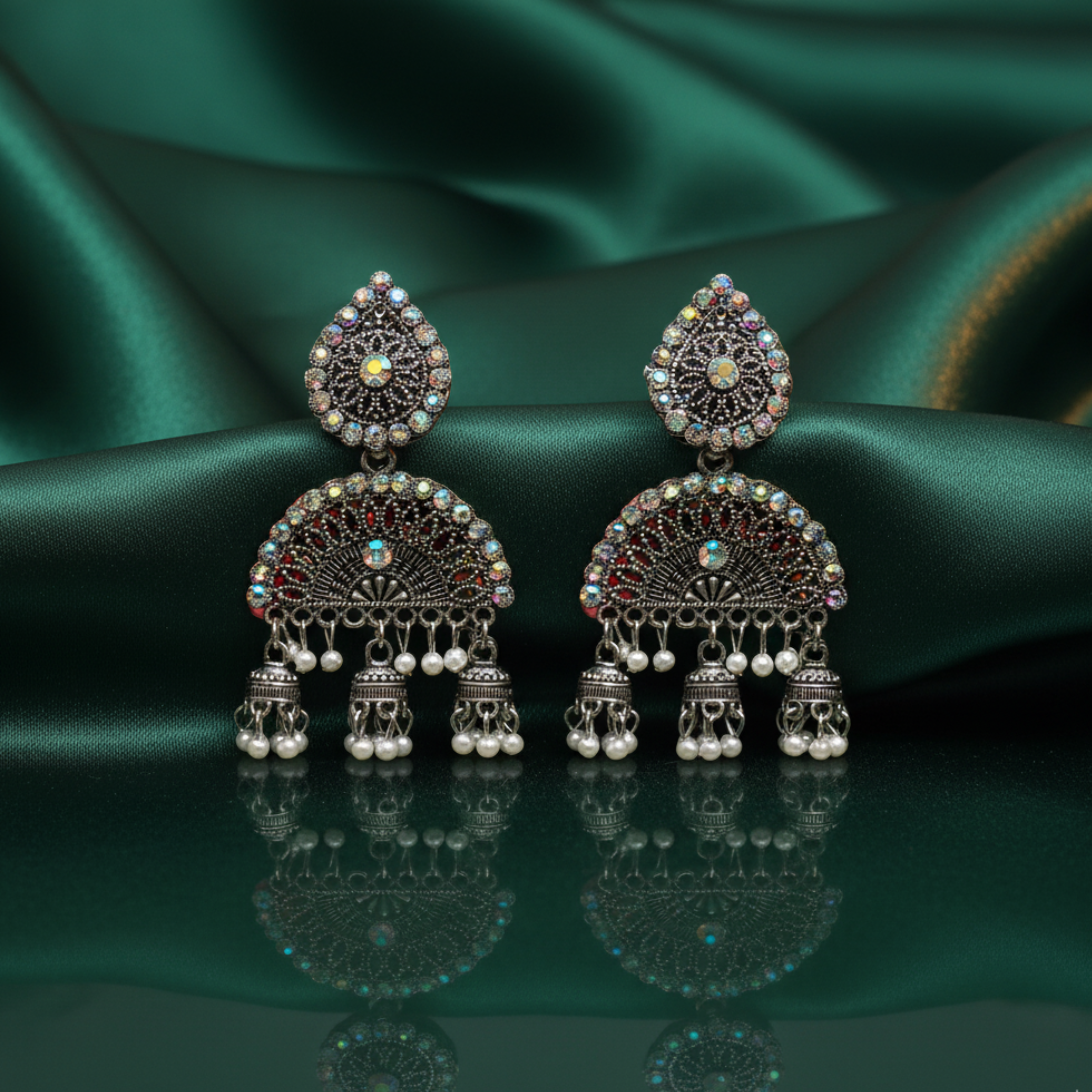 Noorani Chandbali Jhumka